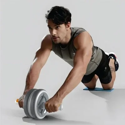 Porodo Lifestyle Smart Roller Ab Wheel - Gray